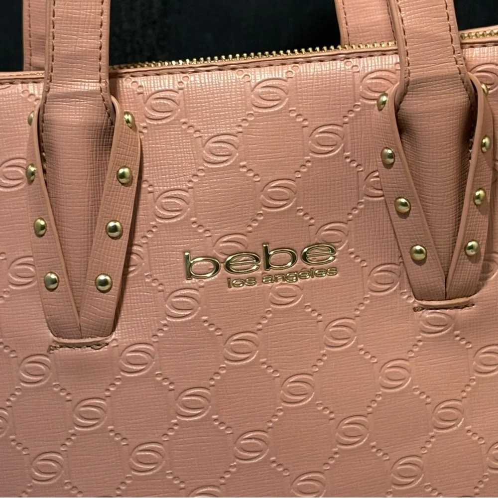 2/$25 Pink Trapezoid Tote with Double Handles and Zipper - Picture 10 of 15